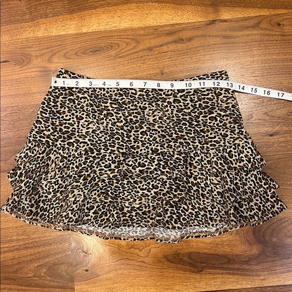 Edikted Leopard Ruffle Mini Skirt - Picture 9 of 10